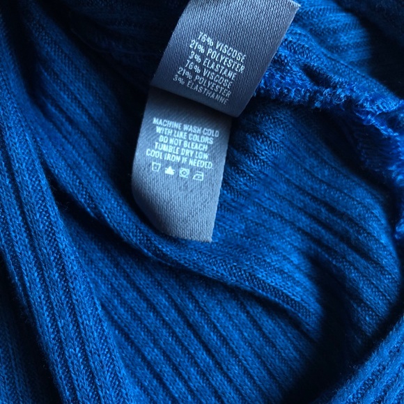 Aerie AE Plush Ribbed Turtleneck Chakra Blue - Picture 10 of 10